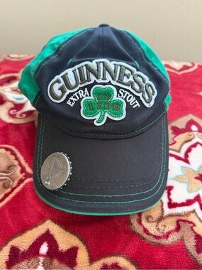 Vintage Guinness Extra Stout 1759 Bottle Opener SnapBack Hat Cap